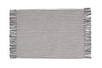 Mantel individual loneta estribera blanco y negro (pack de 2)