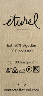 Servilleta loneta blanco y negro (pack de 2)