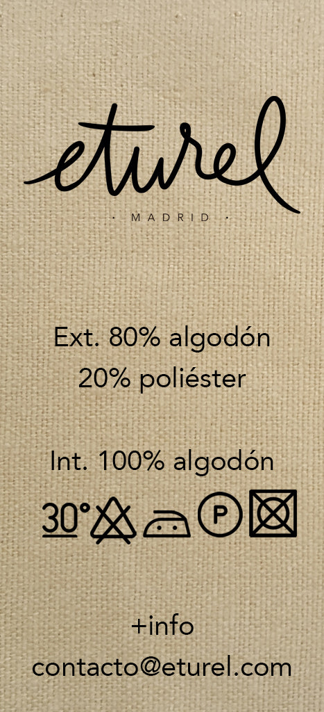 Servilleta loneta blanco y negro (pack de 2)