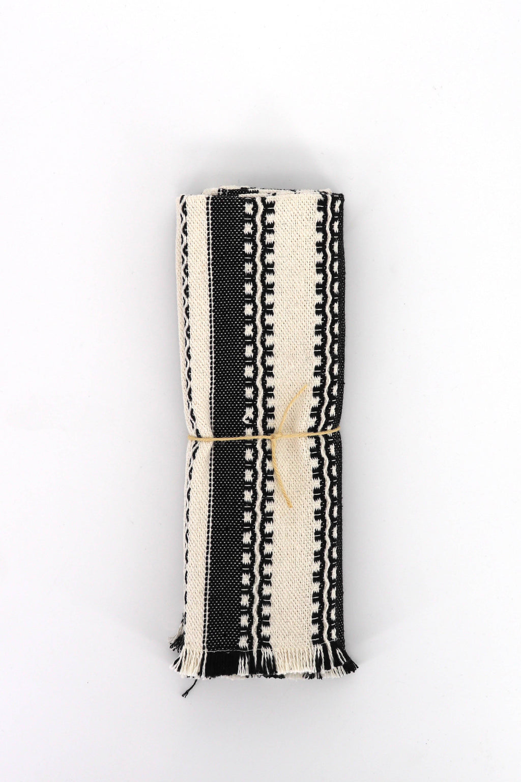 Mantel individual alpujarra blanco y negro (pack de 2)