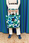 Bolso tote lona toldo flores