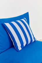 Funda cojín lona toldo azul 50cmx50cm