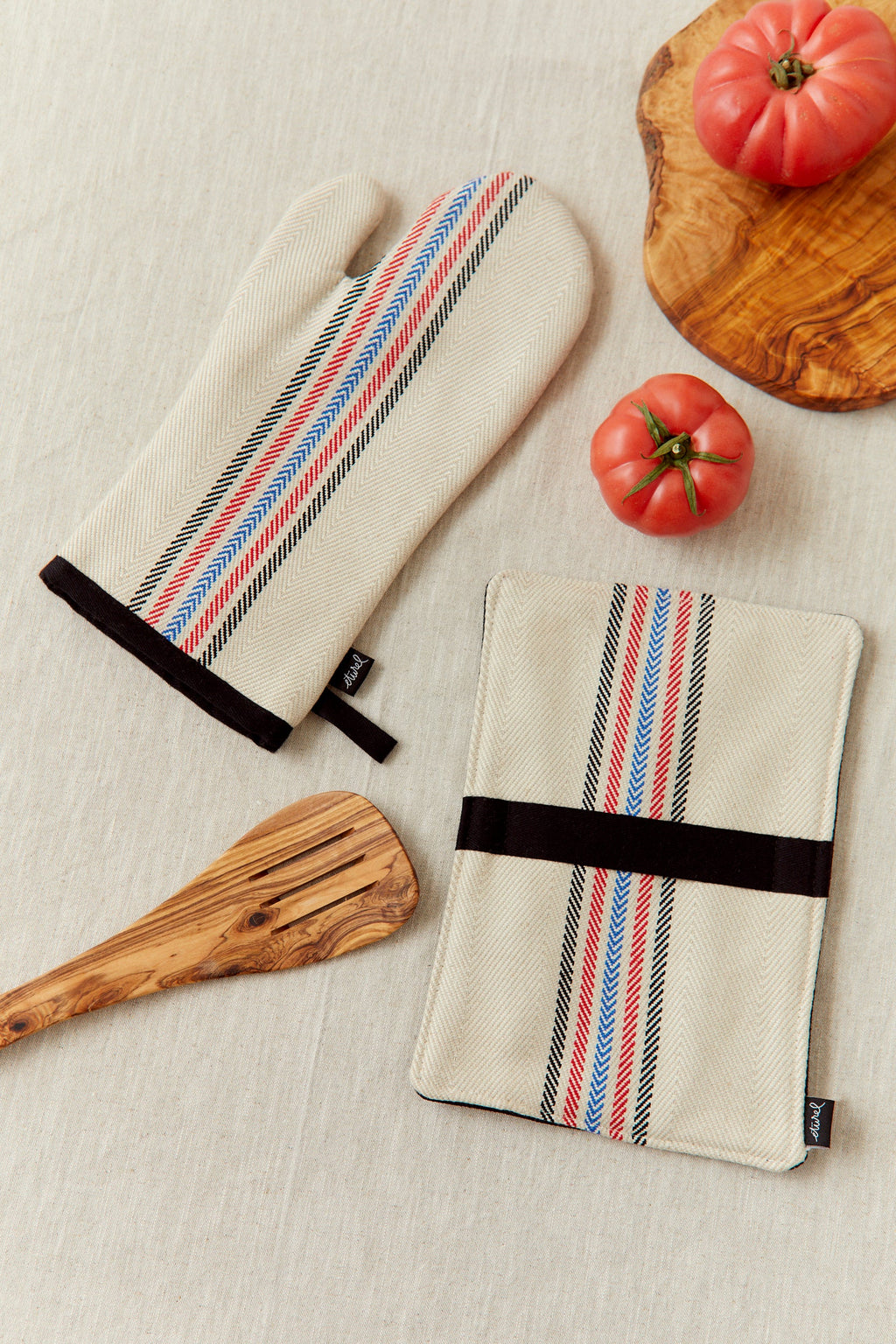 Set de horno sarga de burgos crudo