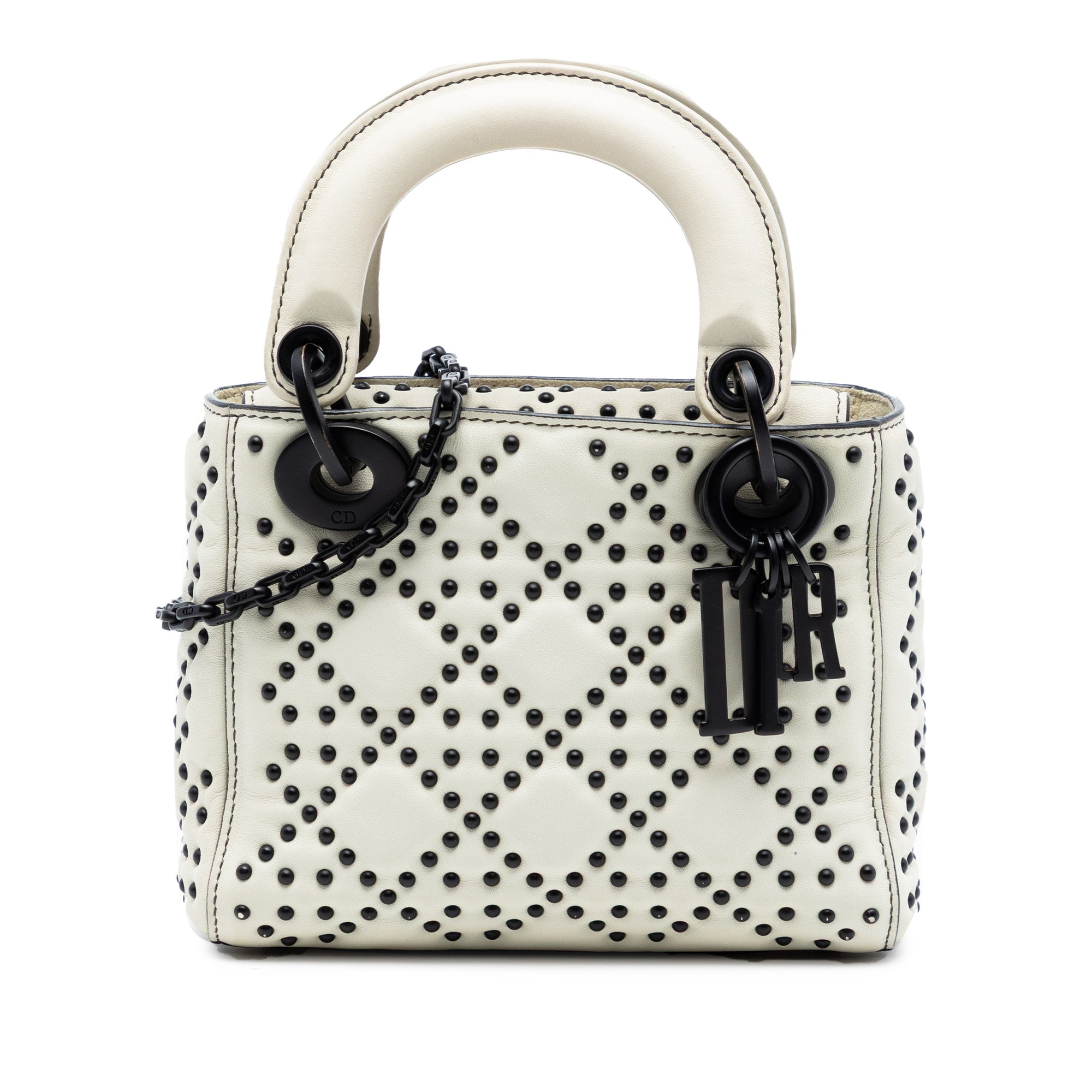 Mini Lambskin Cannage Studded Supple Lady Dior