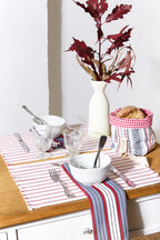 Mantel individual loneta granate (pack de 2)