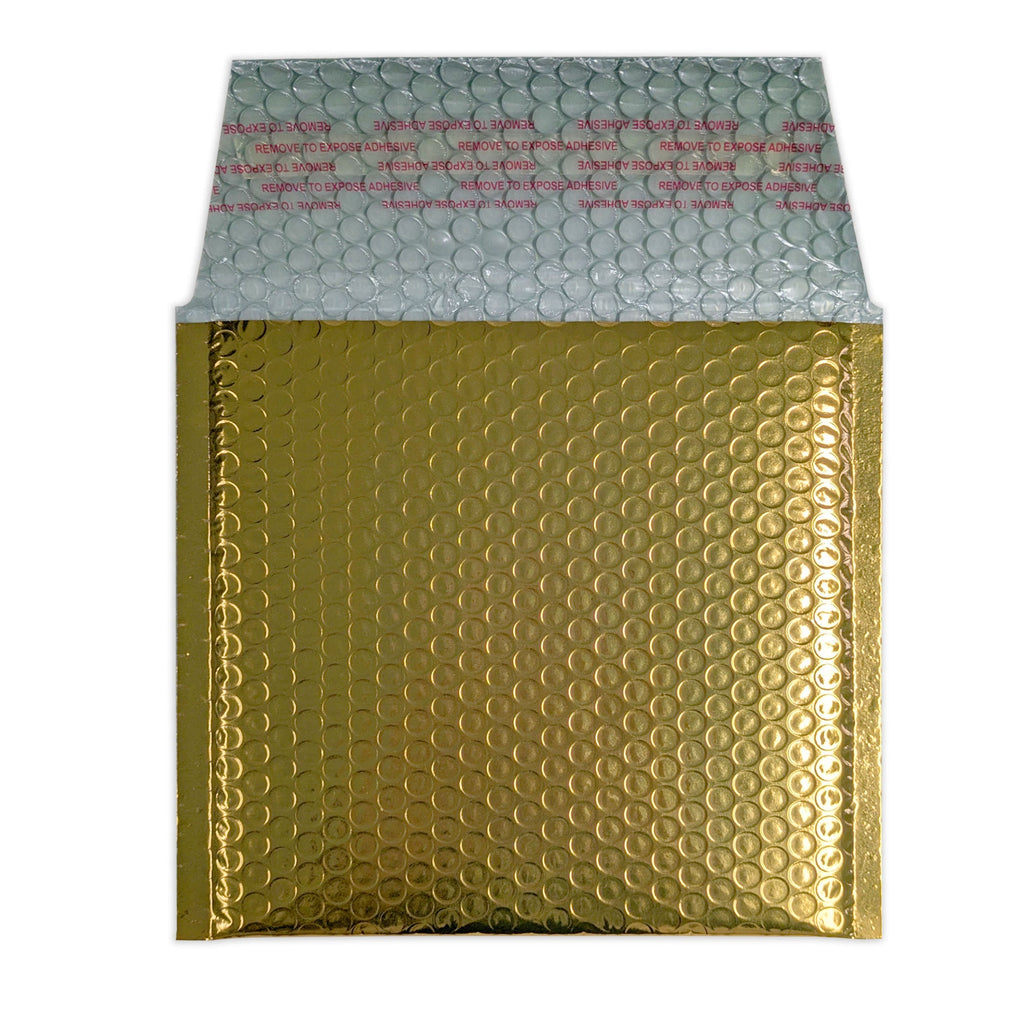 Metallic Finish Bubble Bag Mailers
