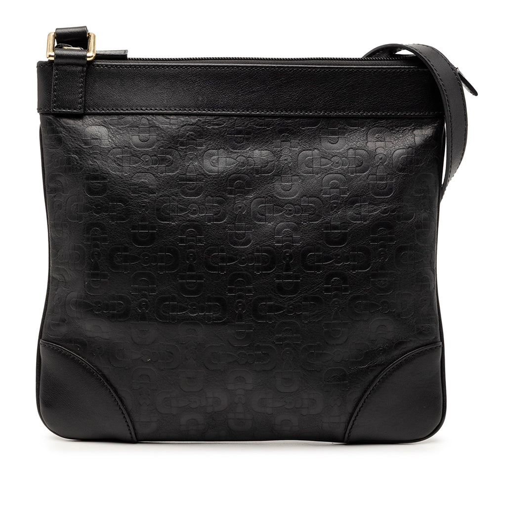 Horsebit Embossed Calfskin Crossbody