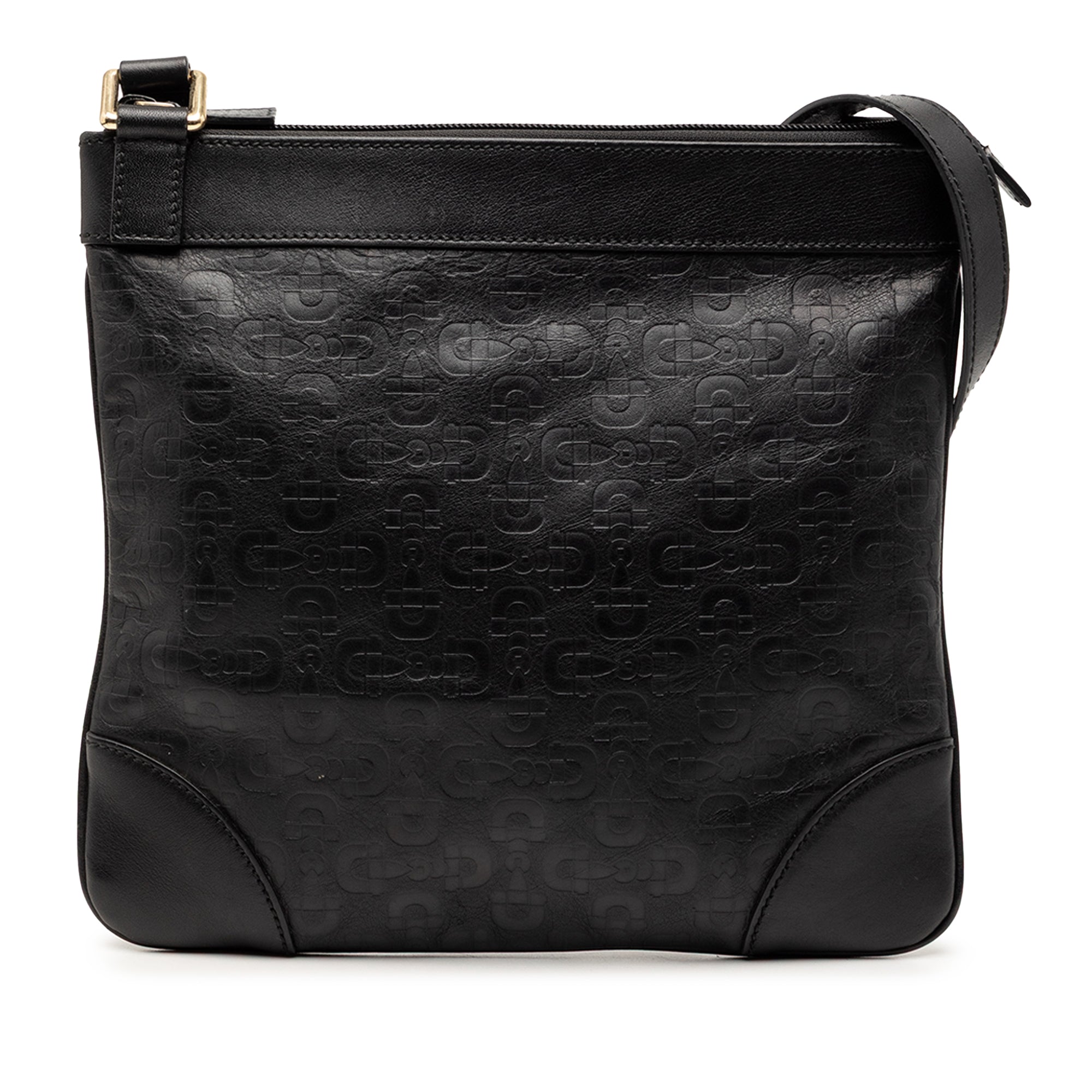 Horsebit Embossed Calfskin Crossbody