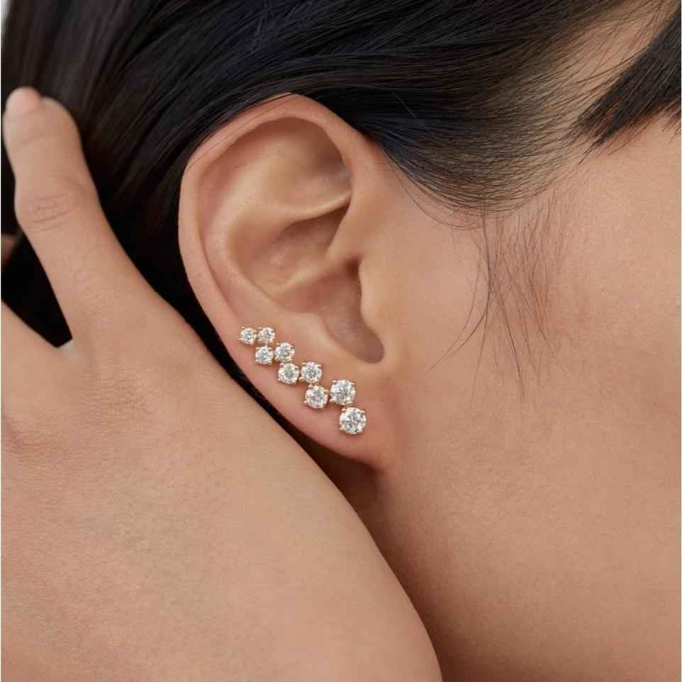 EVA Diamond Ear Cuff Single By ALINKA Fine Jewellery