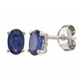 Oval Sapphire Studs
