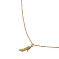 Gold Plated Pump Heel Pendant Necklace