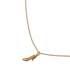 Gold Plated Pump Heel Pendant Necklace