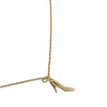 Gold Plated Pump Heel Pendant Necklace
