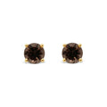 Smoky Quartz Studs