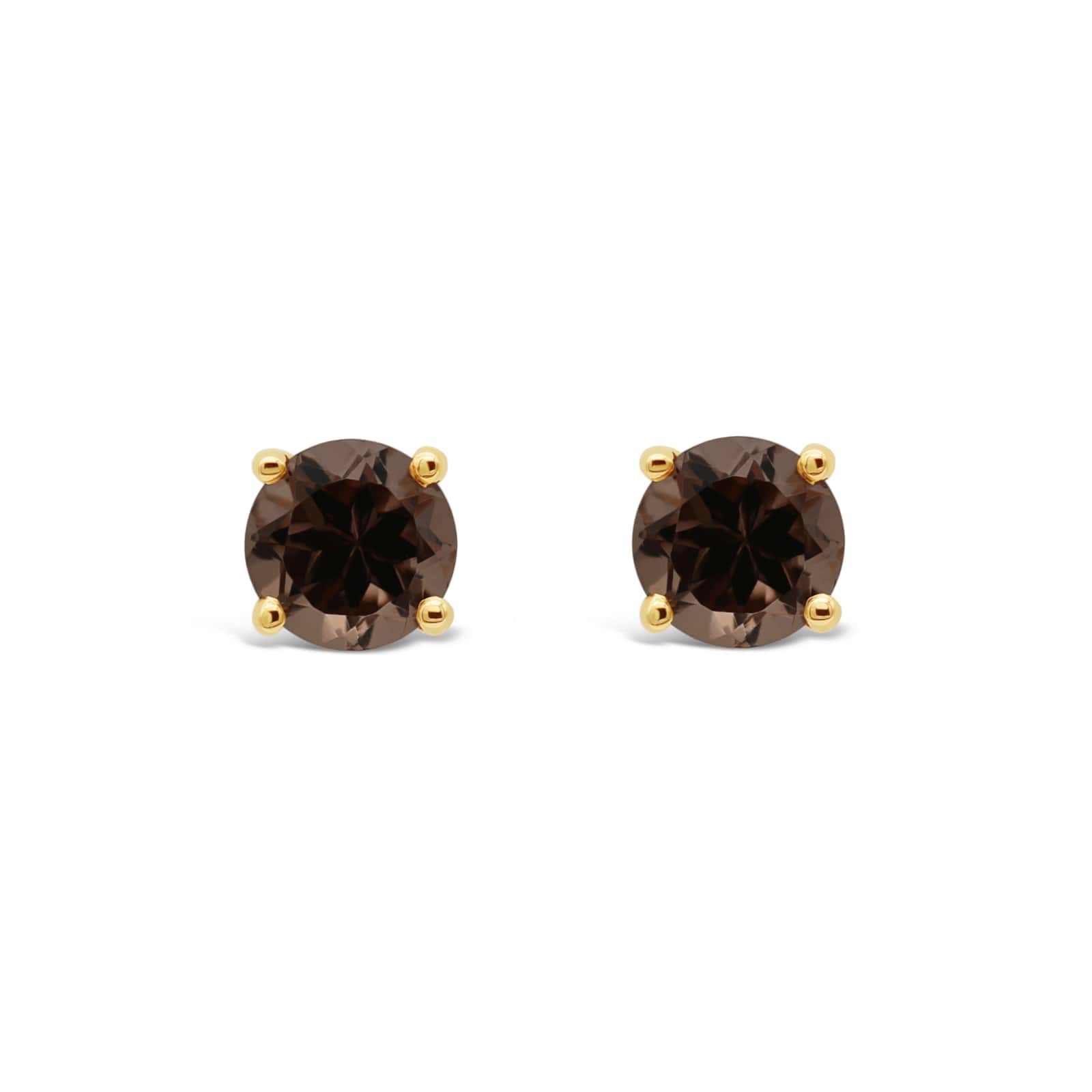 Smoky Quartz Studs