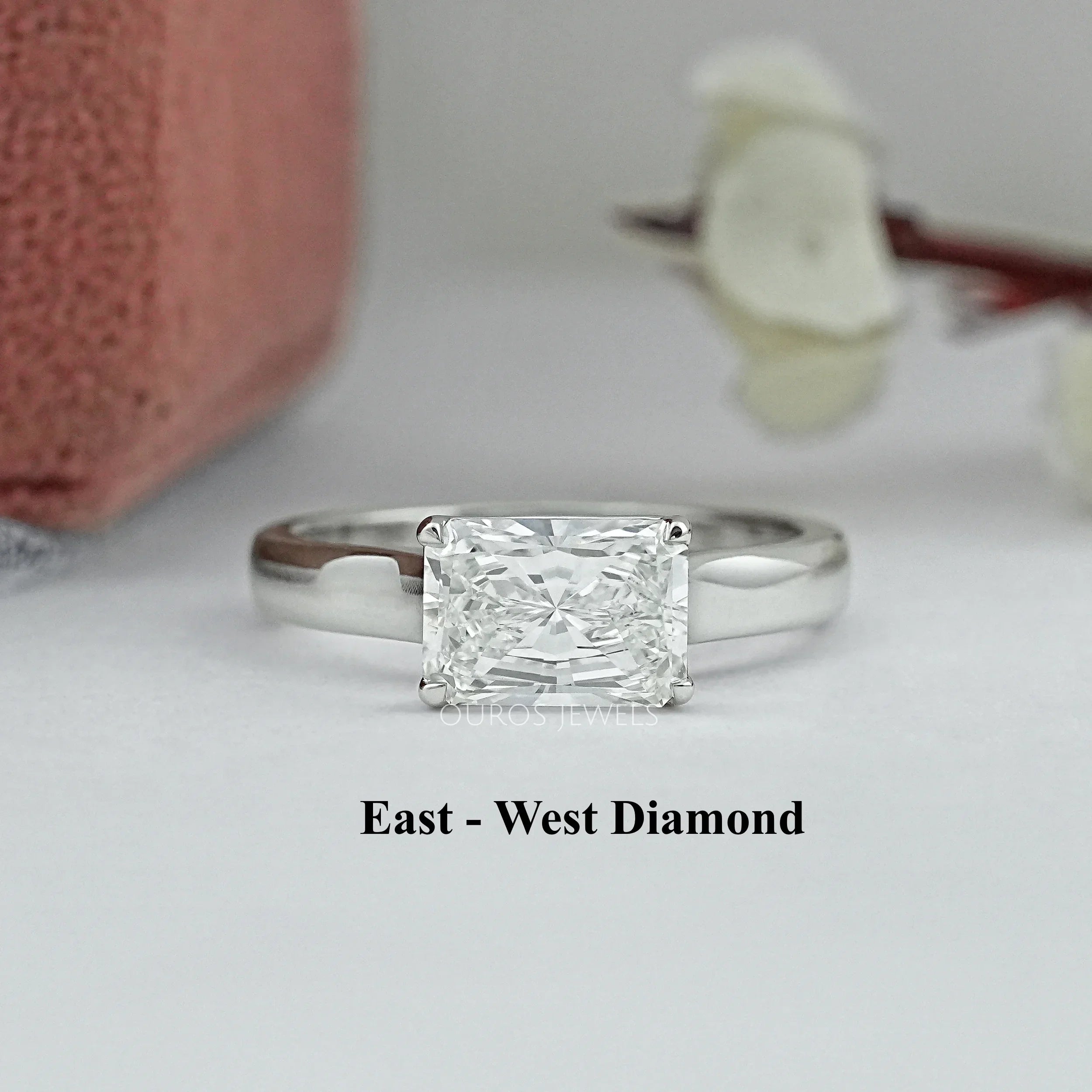 Radiant Lab Diamond Solitaire Engagement Band