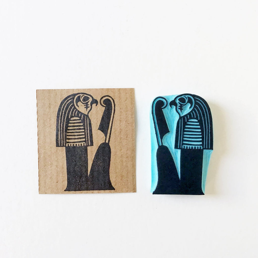 Egyptian iconography rubber stamps from the book of the death