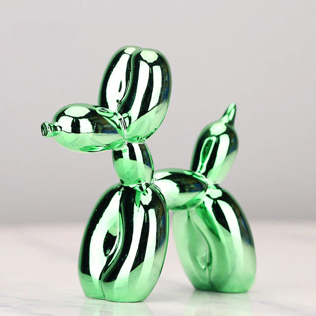 ArtZ® Balloon Dog Sculpture - Green / 4x4x1.5 inches (10x10x4cm)