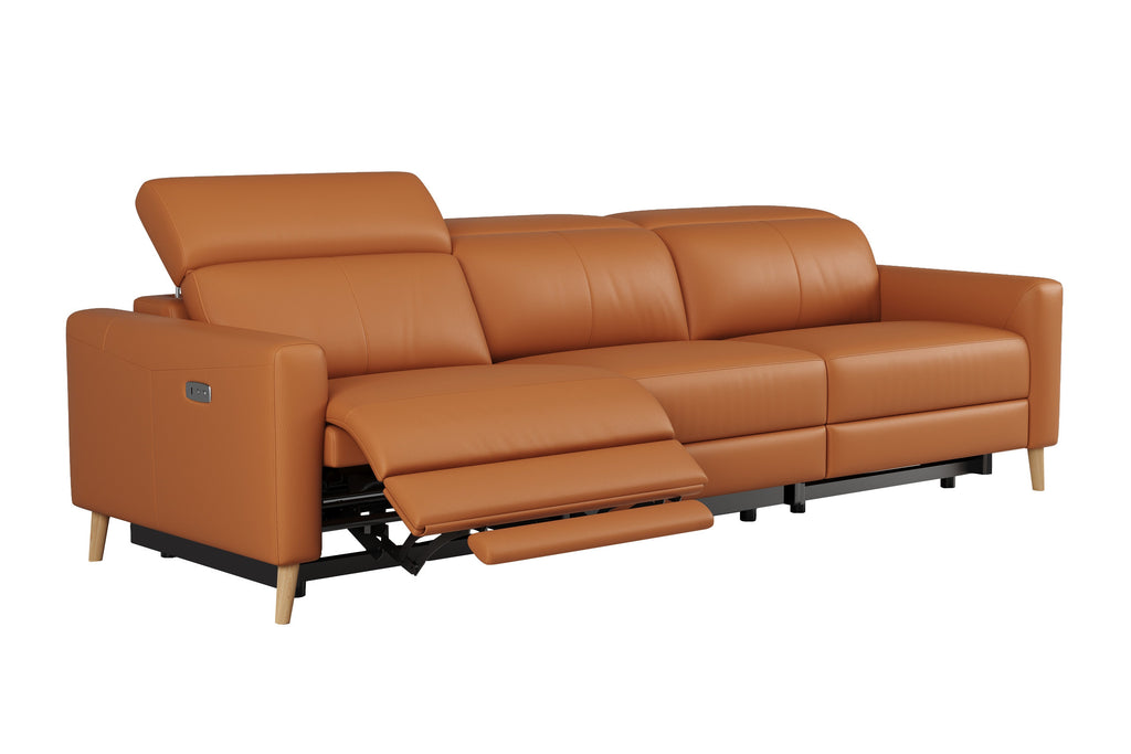 Elodie Leather Dual Recliner Sofa