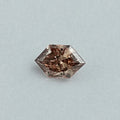 Champagne Elongated Brilliant Hexagon Lab Diamond Loose