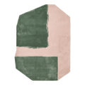 Emerald Blush Canvas Hand Tufted Rug