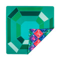 Emerald Gem Double-Sided Mahjong Mat By The Mahjong House