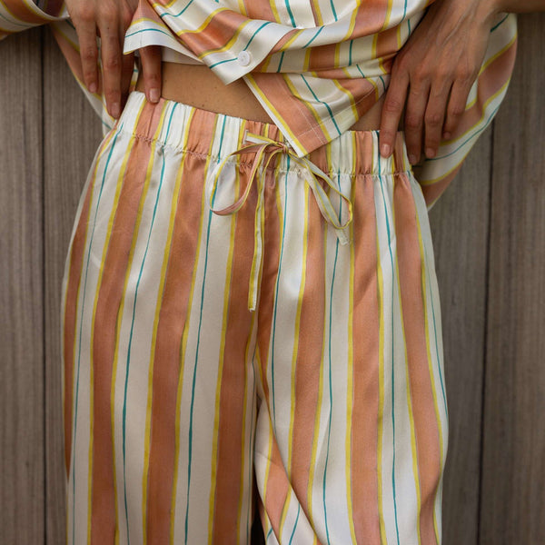 Pantalon Oversize 100% pure soie de mûrier - Lignes divines