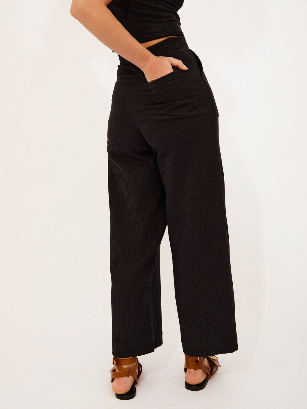 pantalón mía negro ◎