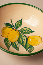 Ensaladera de cerámica estampada Huerta