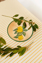 Ensaladera de cerámica estampada Huerta