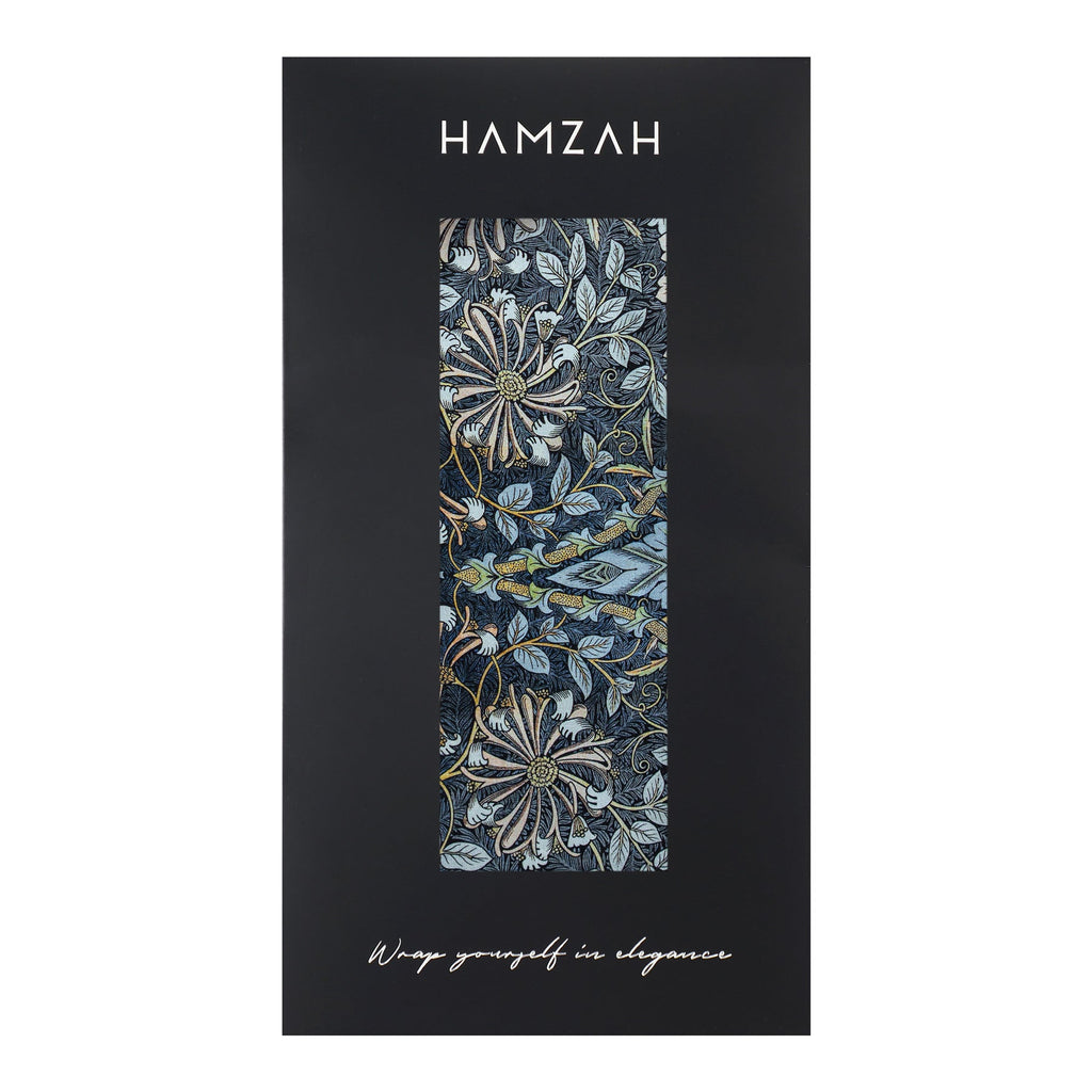 Grey Silk Scarf Erna