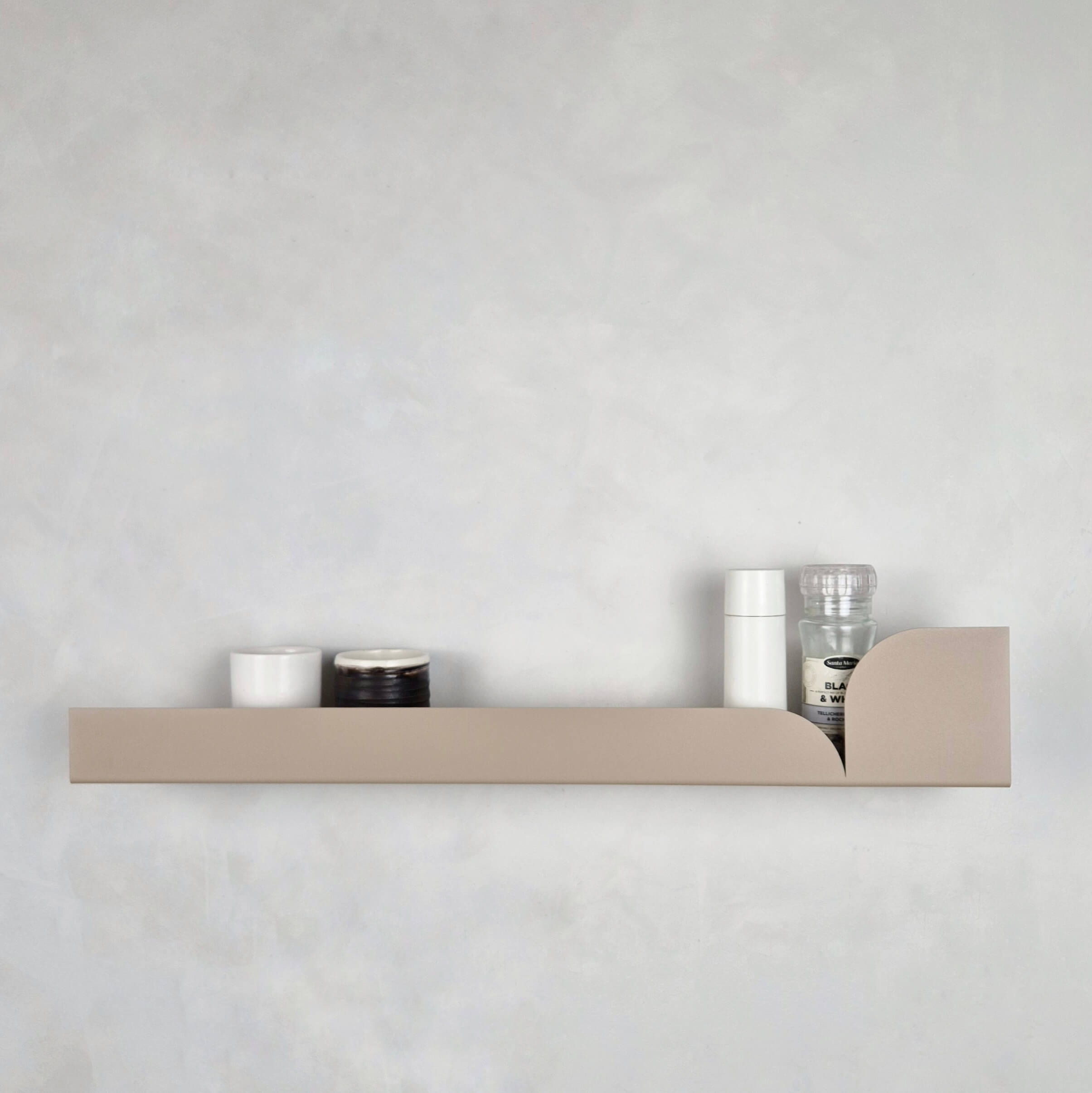 Estantería metálica grande Torino – estante flotante de 60cm