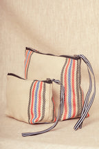 Neceser/estuche sarga de burgos crudo