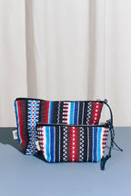 Neceser/estuche tejido manchego azul