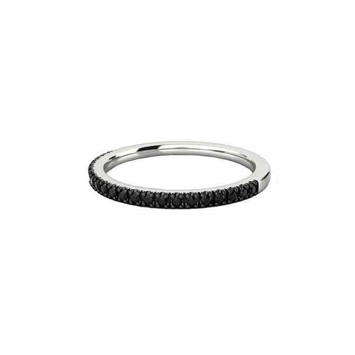 ETERNITY Half Surround Black Diamond Ring By ALINKA Fine Jewellery
