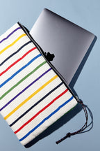 Funda de ordenador tejido canario mix color
