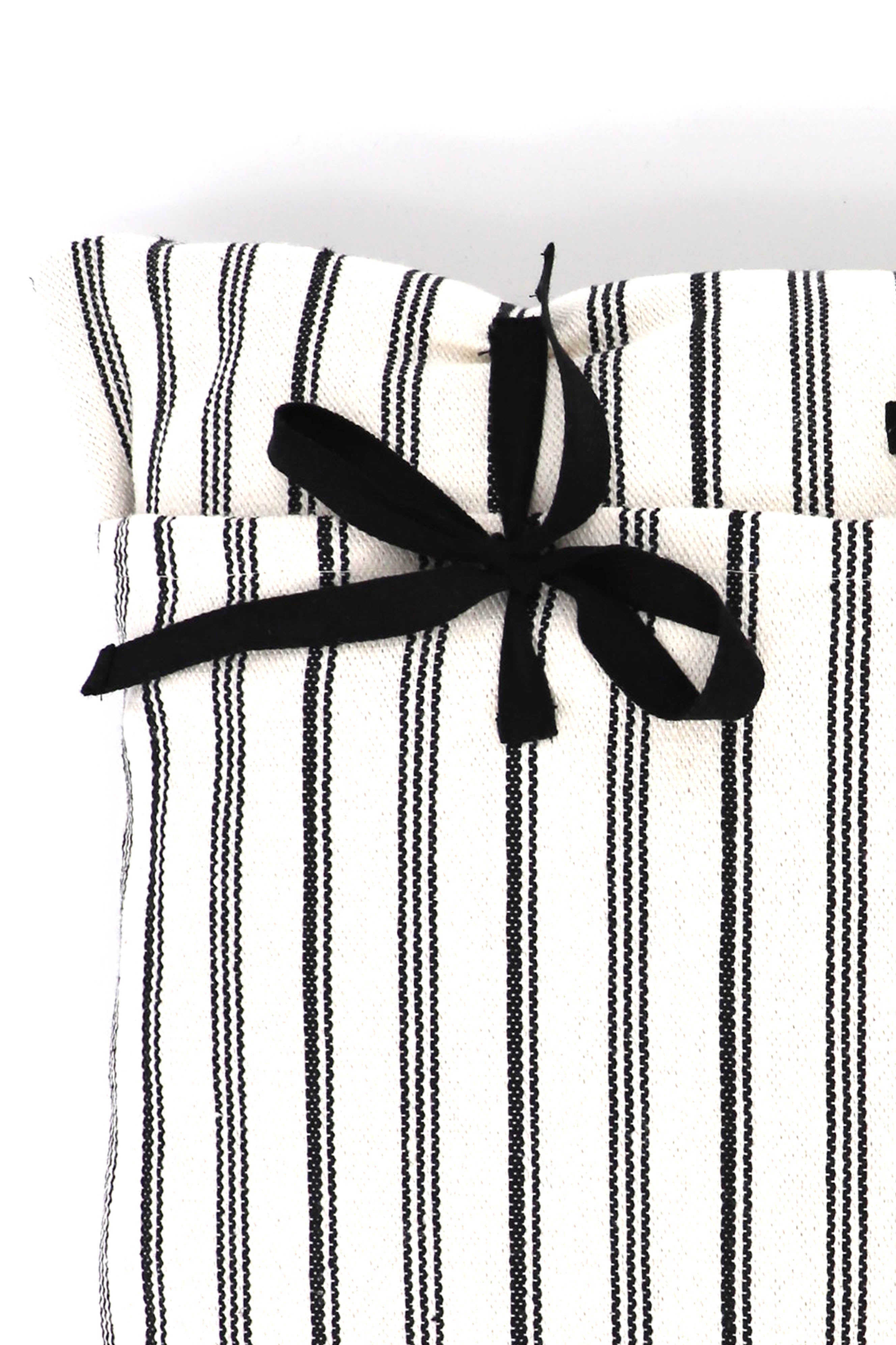 Funda cojín loneta blanco y negro 50cmx50cm