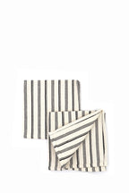 Servilleta loneta blanco y negro (pack de 2)