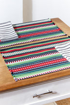 Mantel individual tejido manchego verde (pack de 2)