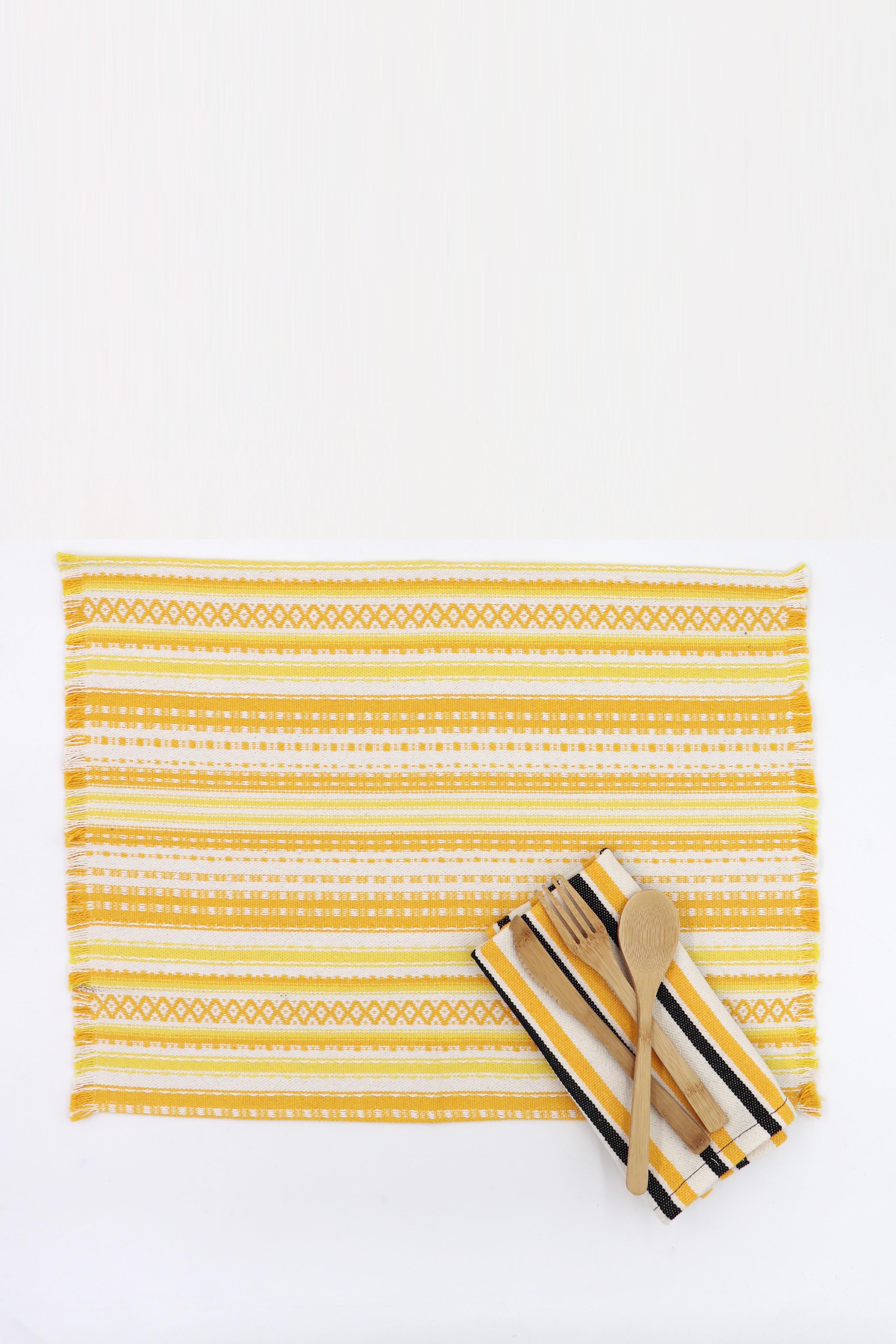 Mantel individual alpujarra amarillo (pack de 2)