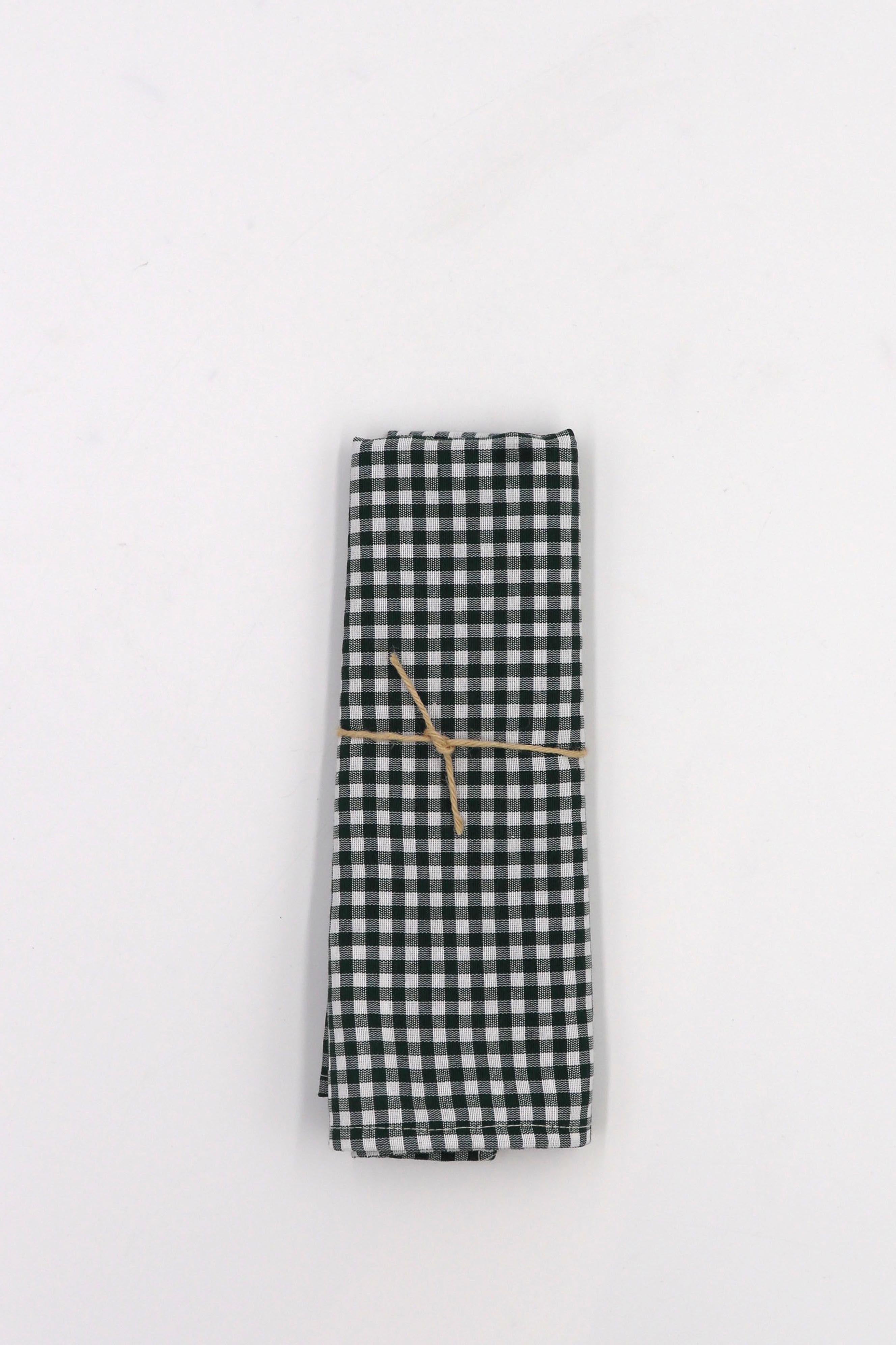 Servilleta vichy verde (pack de 2)