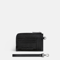 Mini Wallet - Pebbled Leather - Black
