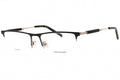 Ferragamo SF2586 Titanium Rectangular Eyeglasses — Black