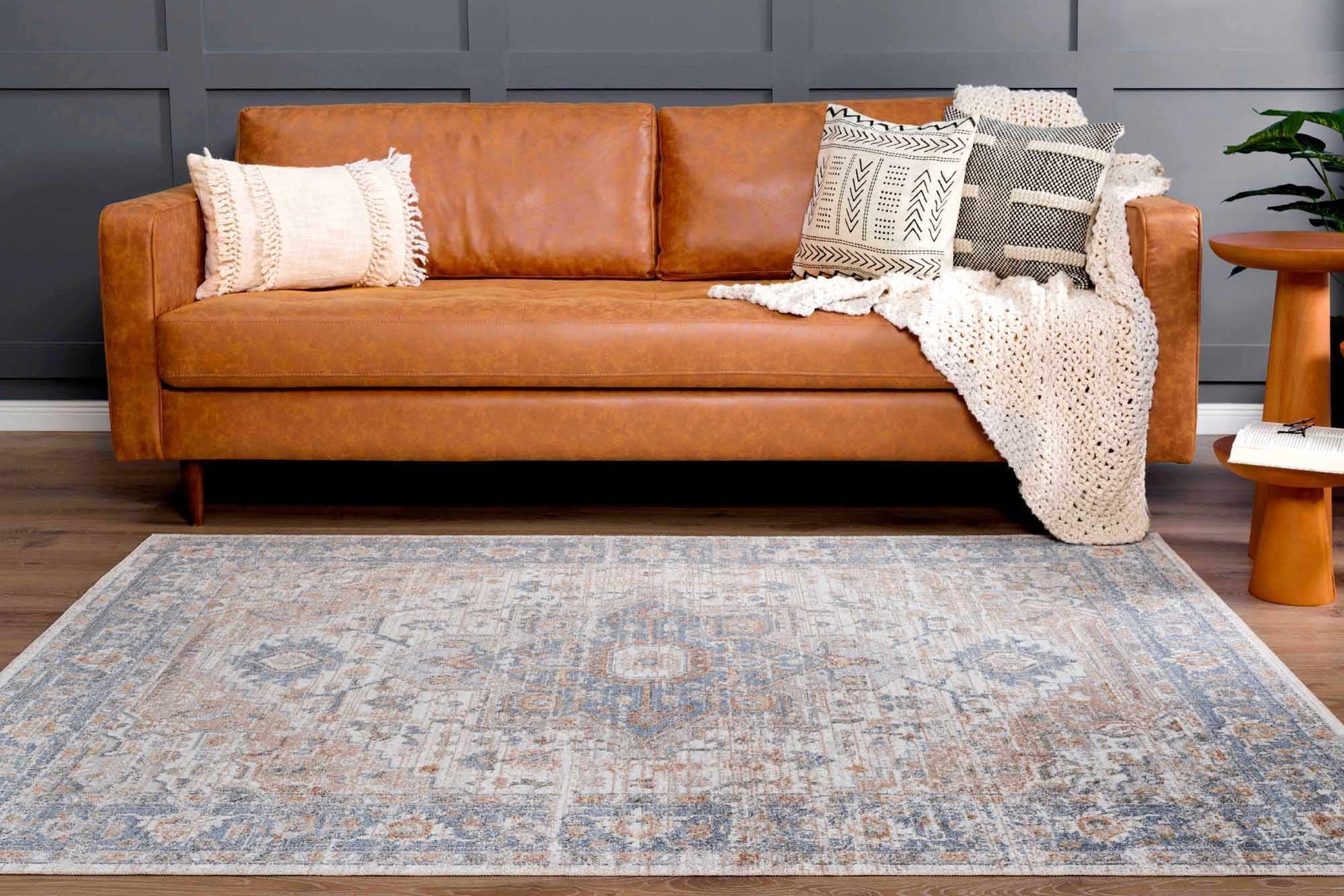 Ezri Cream Washable Area Rug