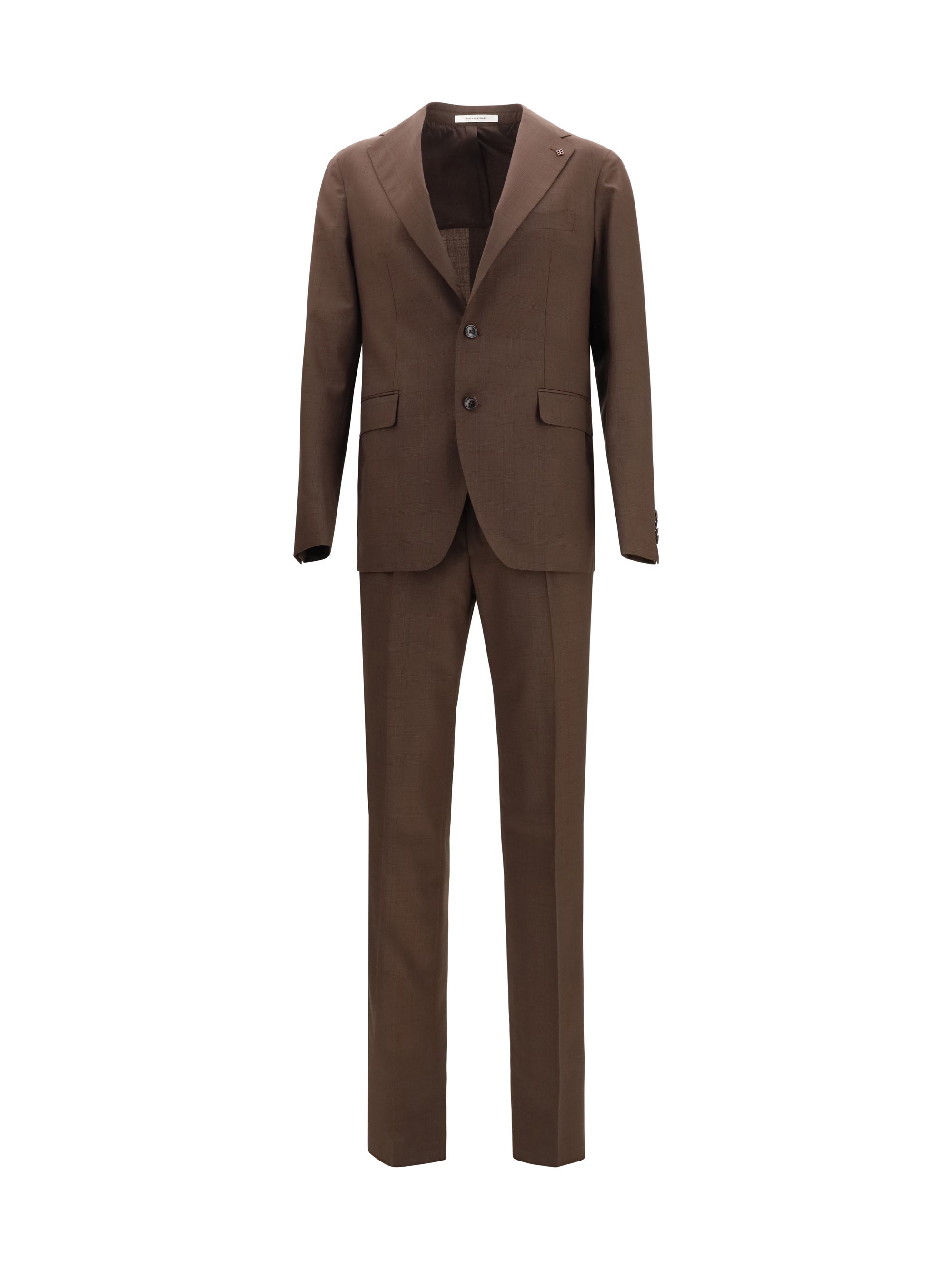 Tagliatore Virgin Wool Suit — Brown