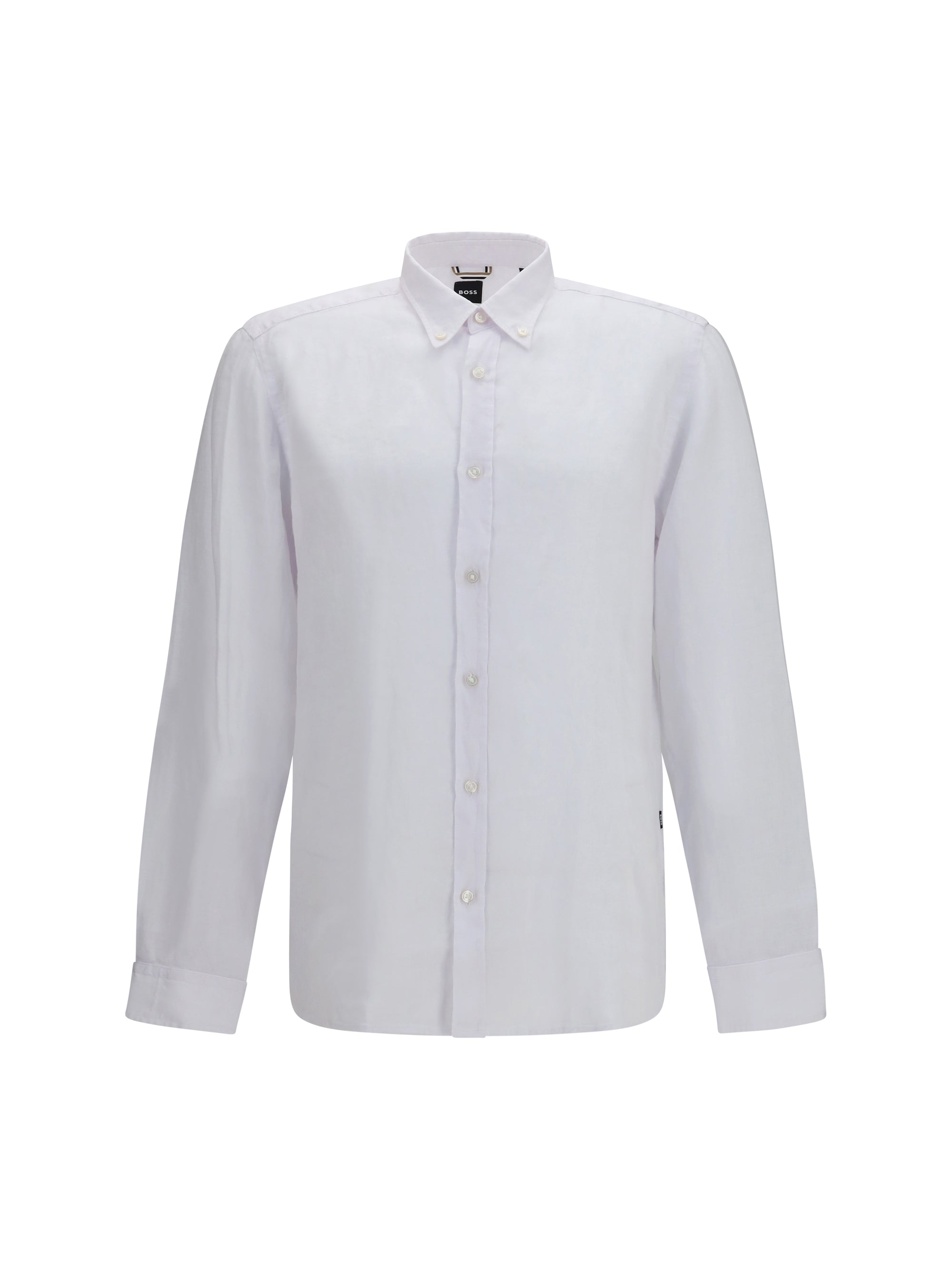 Hugo Boss Black Linen Shirt — White