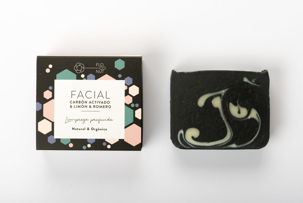 Jabón Facial Carbón activado & limón & romero