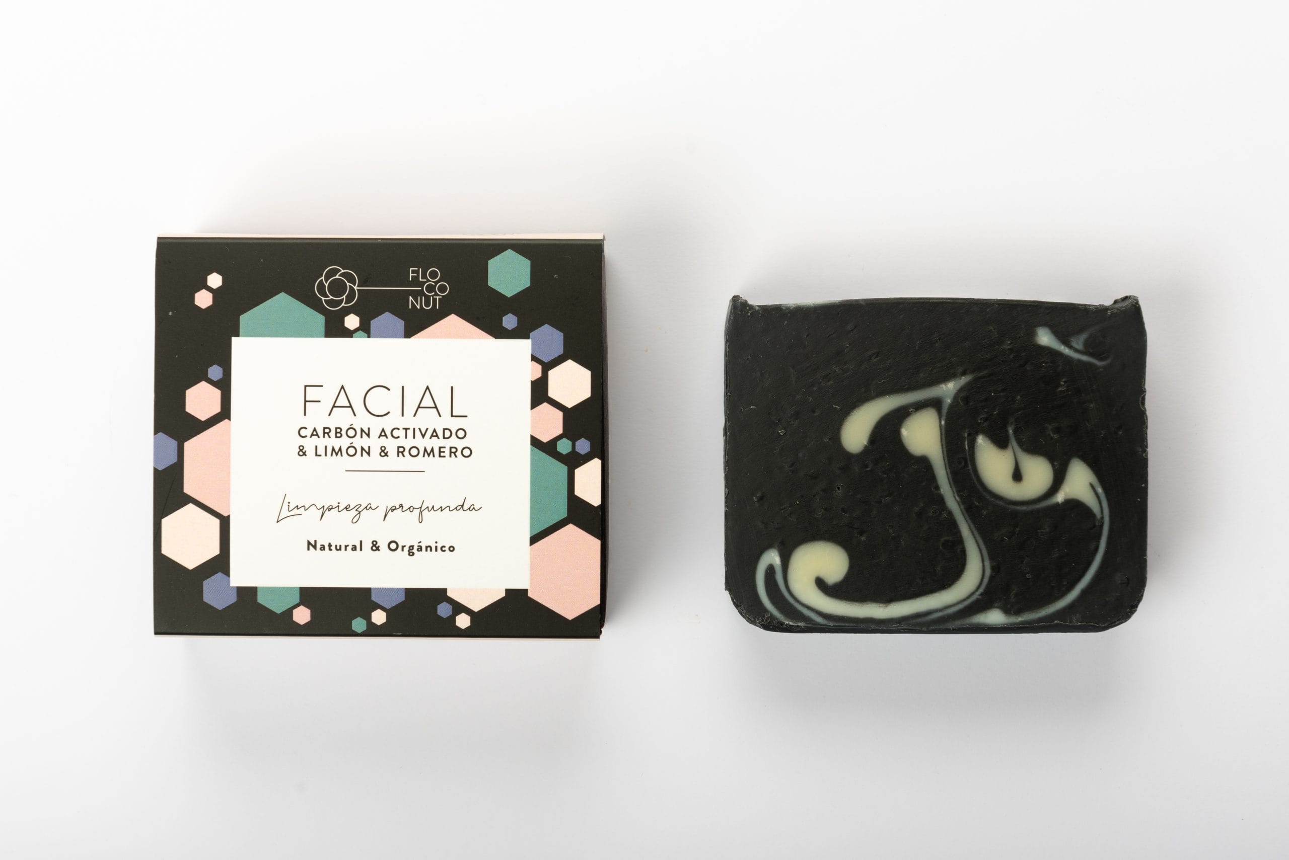 Jabón Facial Carbón activado & limón & romero