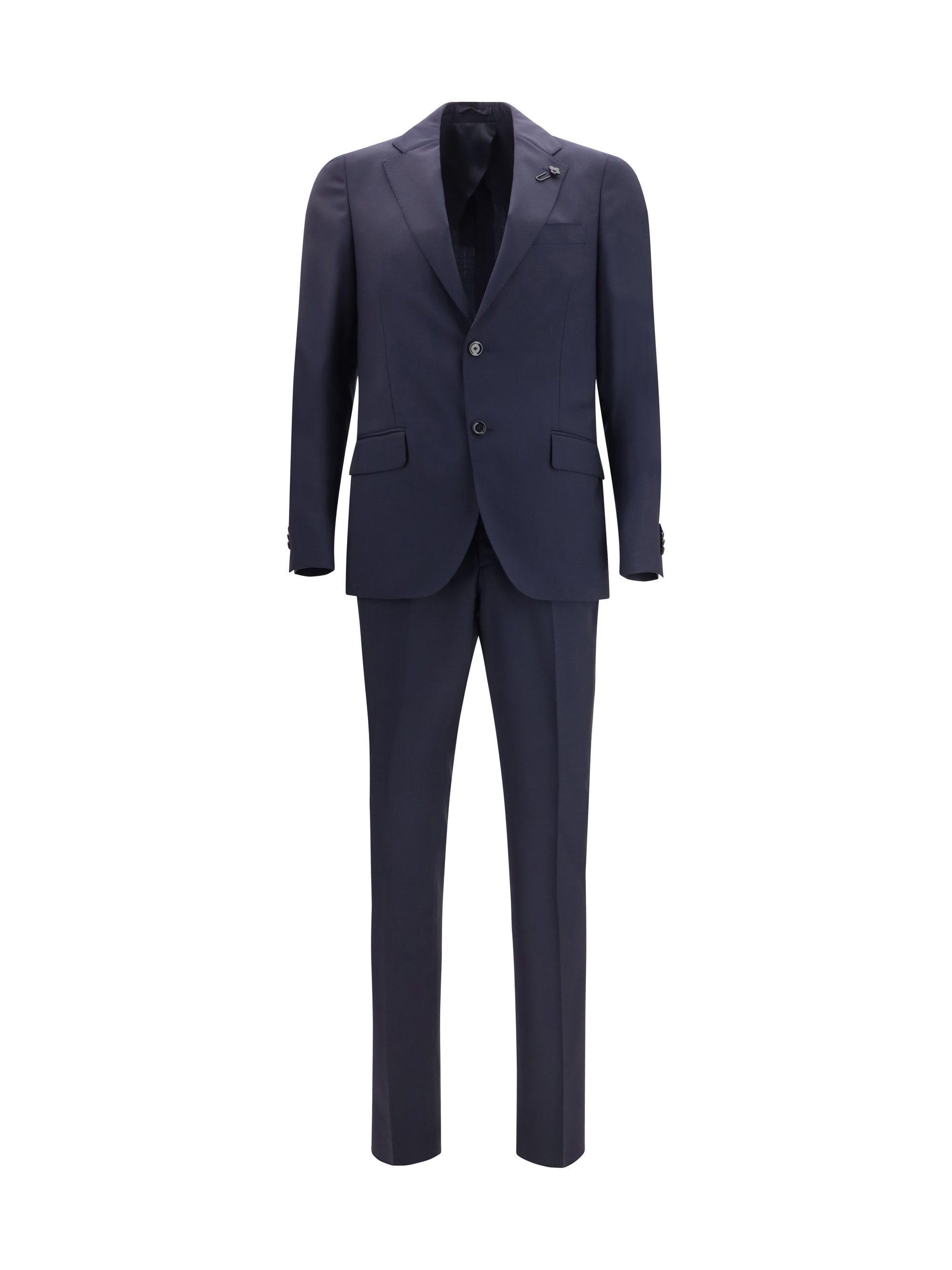 Lardini Virgin Wool Pant Suit — Navy