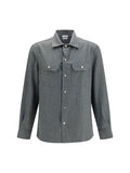 Brunello Cucinelli Virgin Wool Shirt — Green